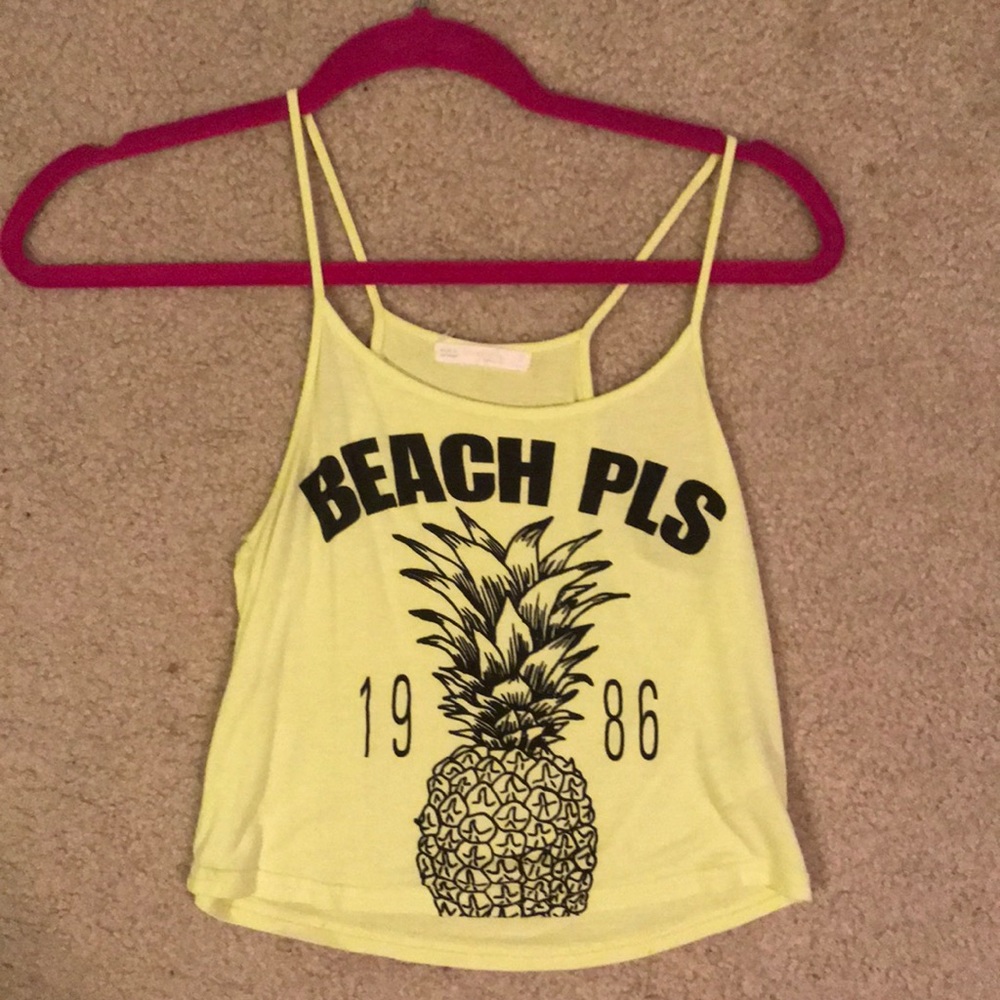 cropped bershka tank